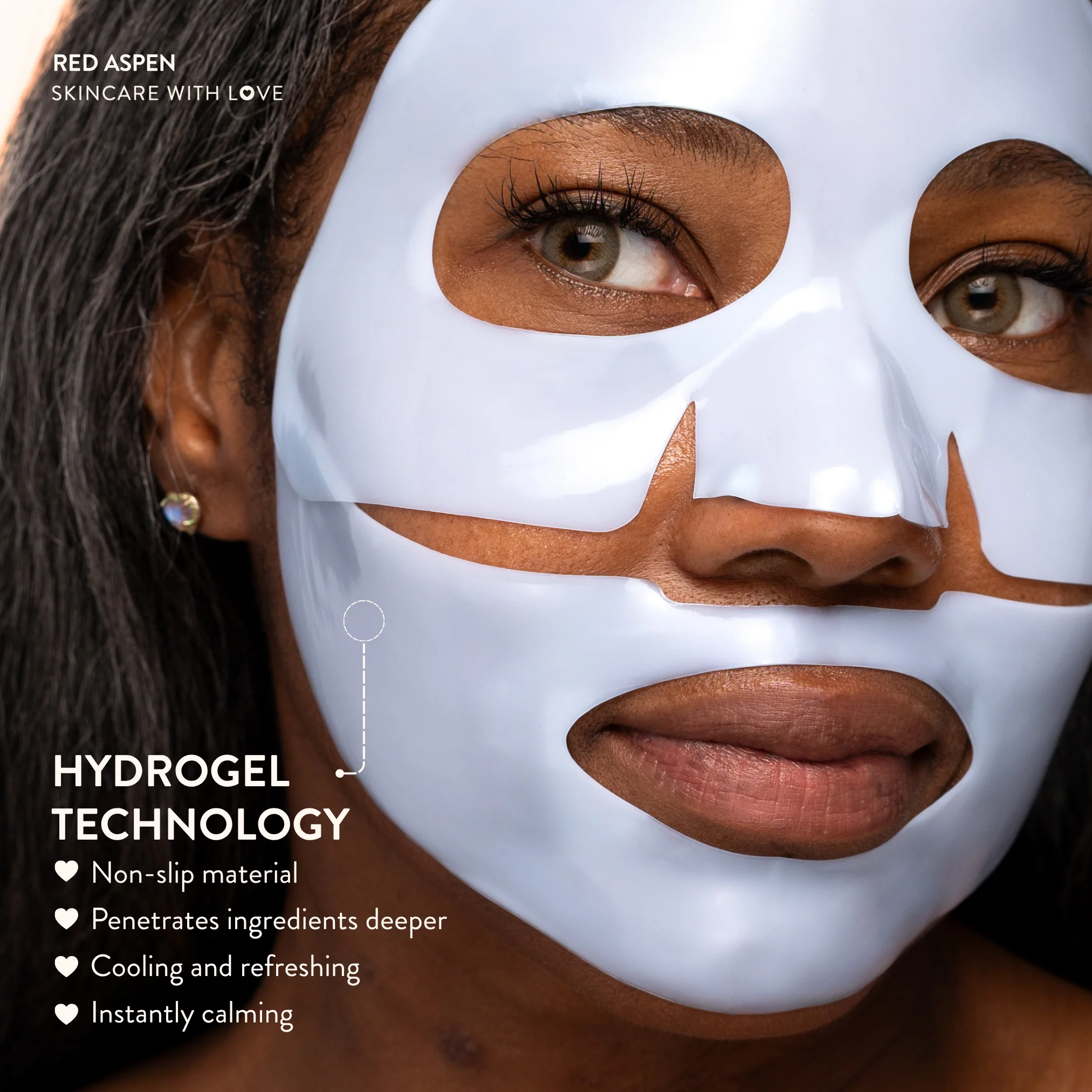 Blue Hydrogel Face Mask - 5 Pack - Image 5