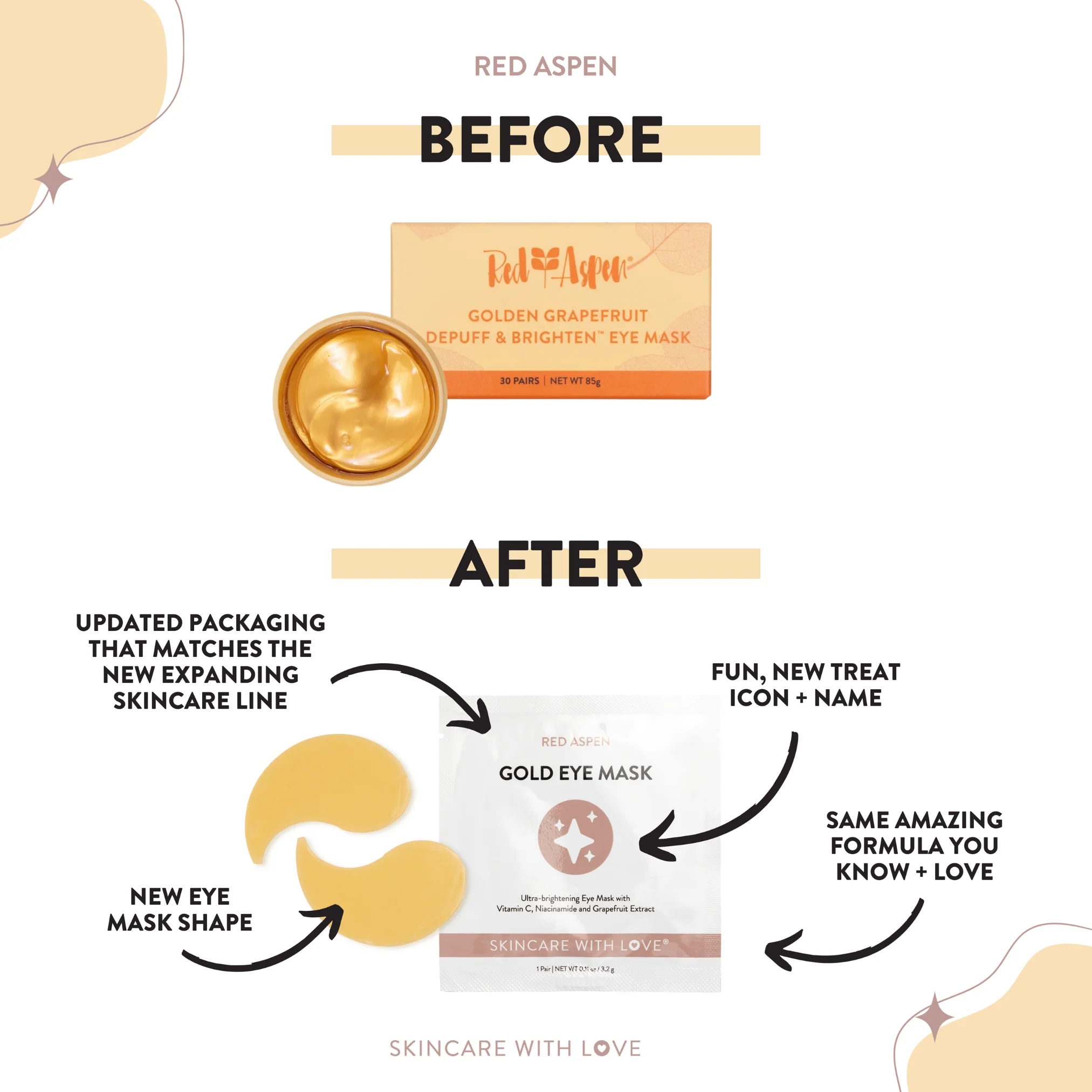 Gold Eye Mask - 5 Pack - Image 7