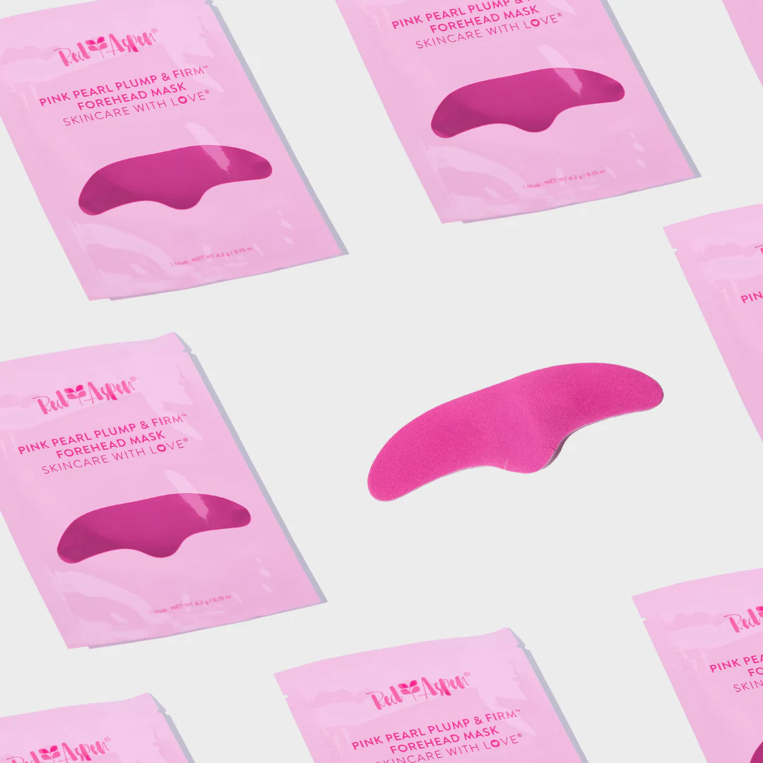 Pink Pearl Plump & Firm Forehead Mask - 5 Pack - Image 5