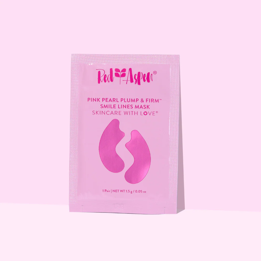 Pink Pearl Plump & Firm Smile Line Mask - 5 Pack - Image 5