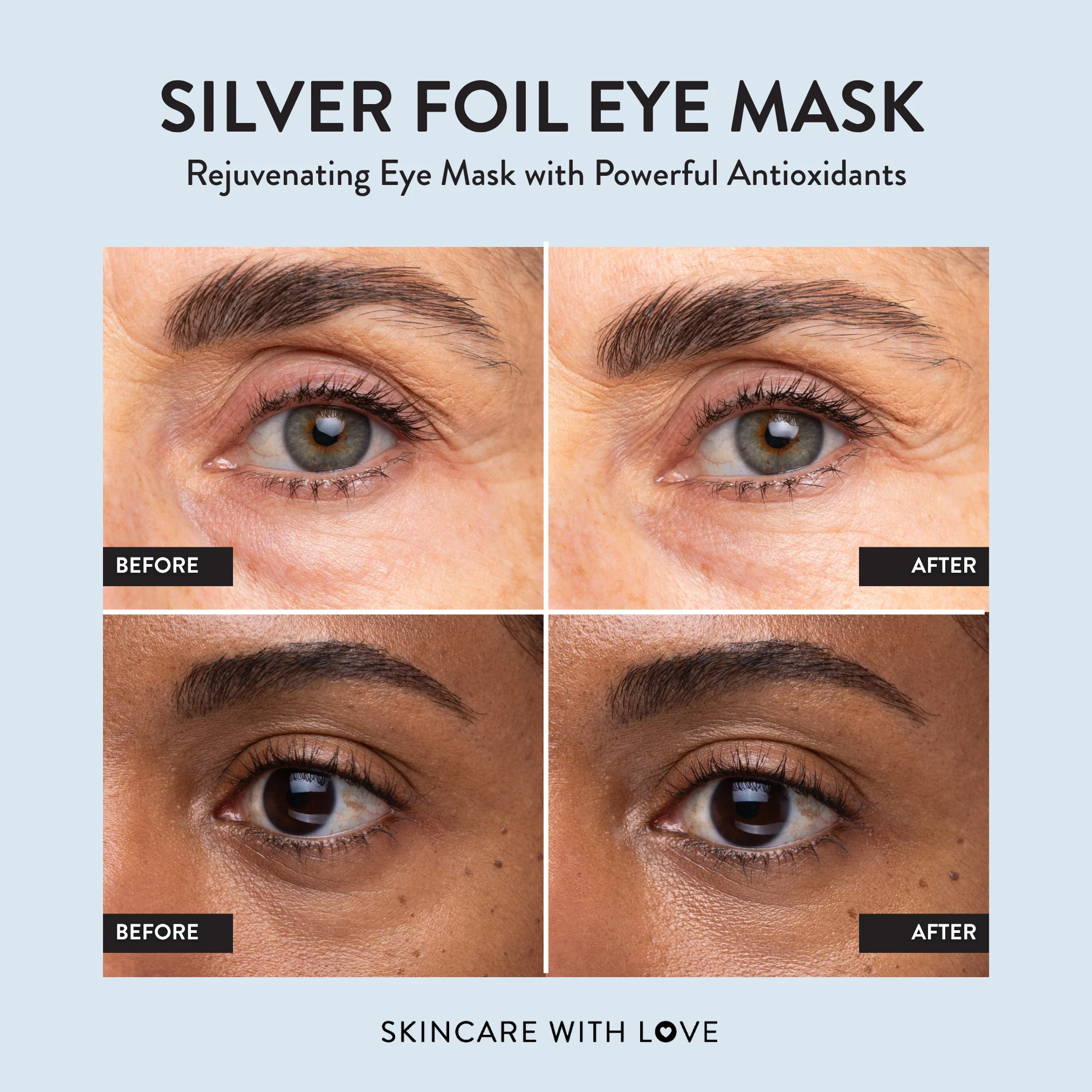 Silver Foil Eye Mask - 5 Pack - Image 4