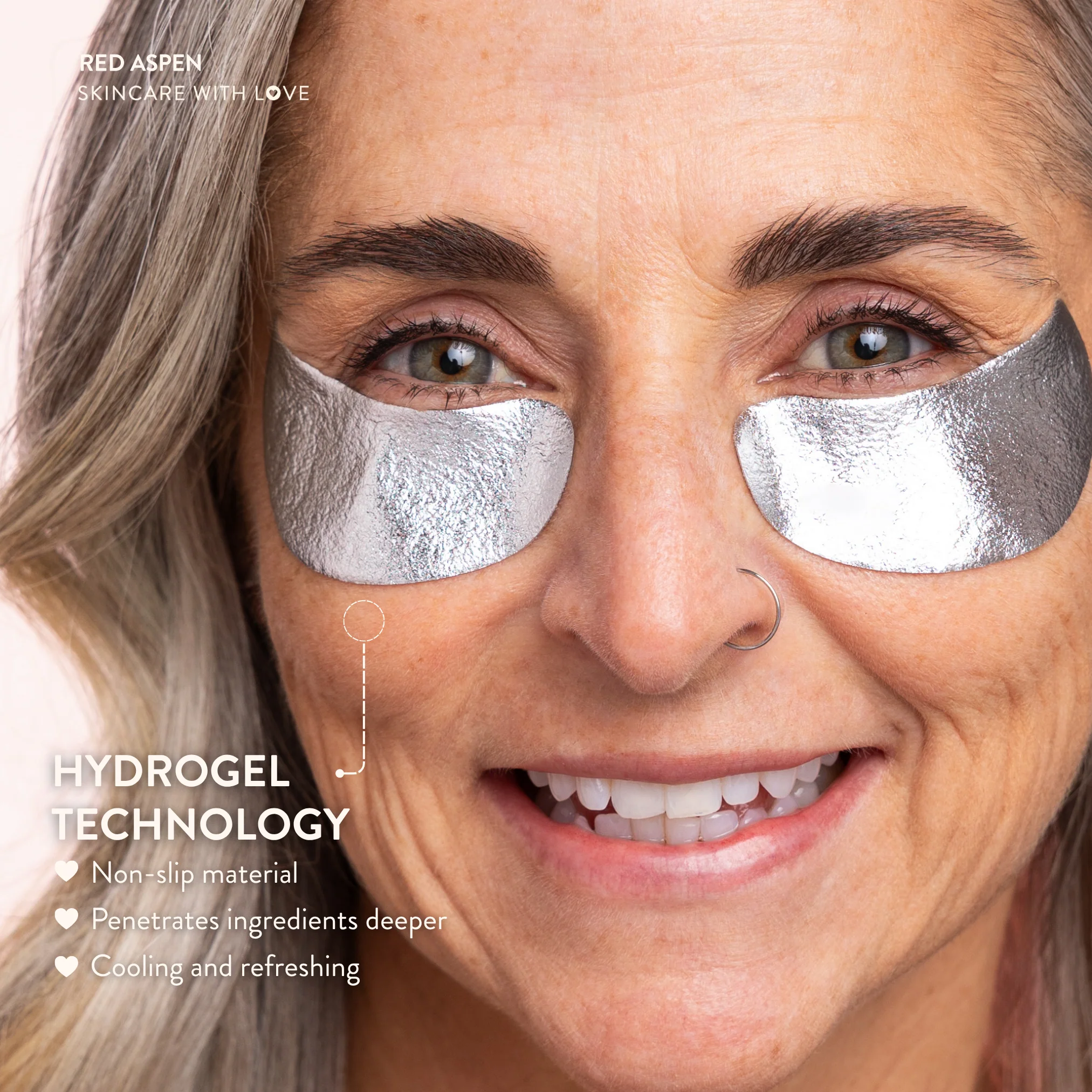 Silver Foil Eye Mask - 5 Pack - Image 6