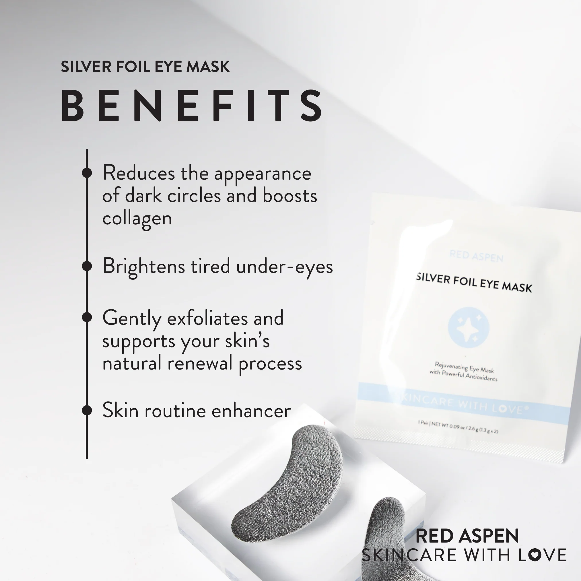 Silver Foil Eye Mask - 5 Pack - Image 8